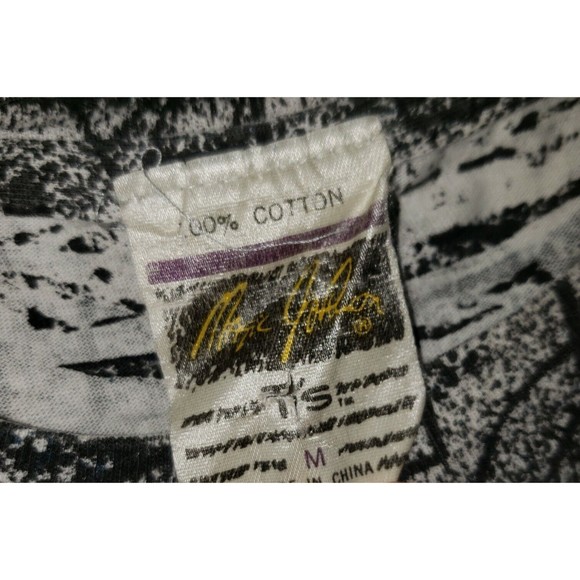 Mens Vintage 80s Chicago Bears Magic Johnson Medium Graphic Tee Front Back - Picture 2 of 6